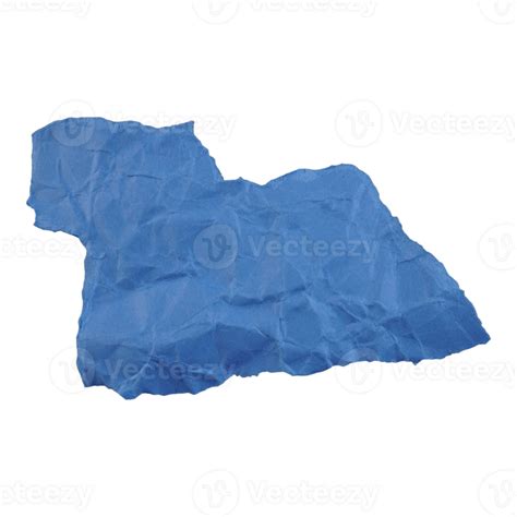 Abstract Ripped Crumpled Blue Paper 25351767 Png