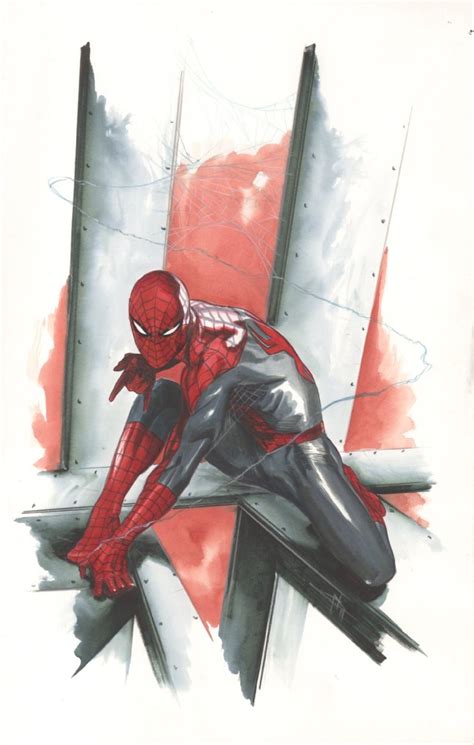 Spidey Gabriele Dellotto Marvel Art Marvel Spiderman Comic Art