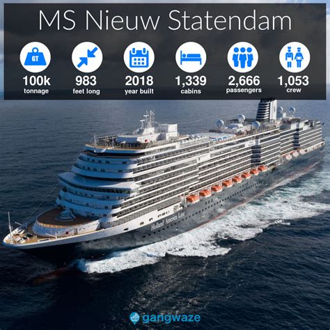 Ms Nieuw Statendam Size Specs Ship Stats And More