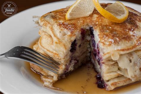 Lemon Blueberry Buttermilk Pancakes Self Proclaimed Foodie