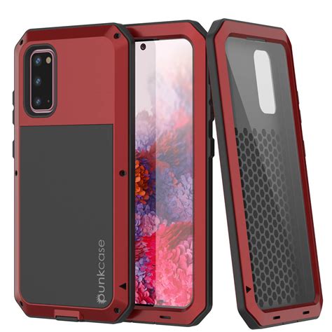 Galaxy S20 Metal Case Heavy Duty Military Grade Rugged Armor Cover R