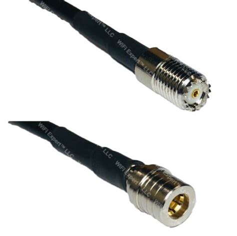 USA CA RG58 MINI UHF FEMALE To QMA MALE Coaxial RF Pigtail Cable EBay