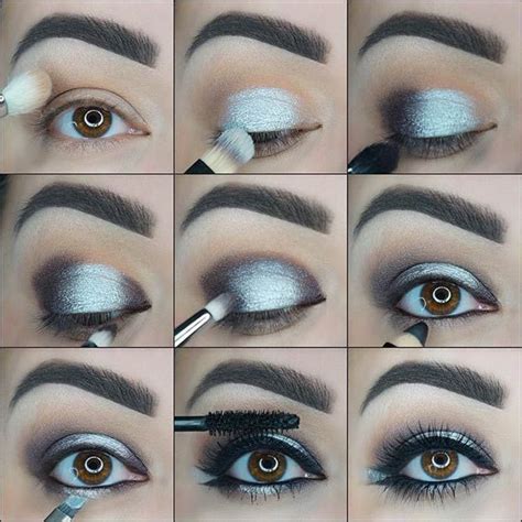 Stunning Silver Eye Makeup For Prom