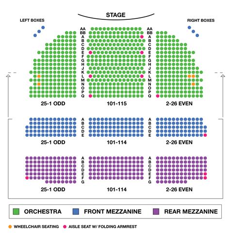 Broadway Theatre Large Broadway Seating Charts