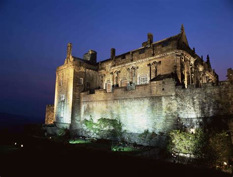 Stirling Castle Floodlit At Dusk Amy Laughinghouse Hits The Road