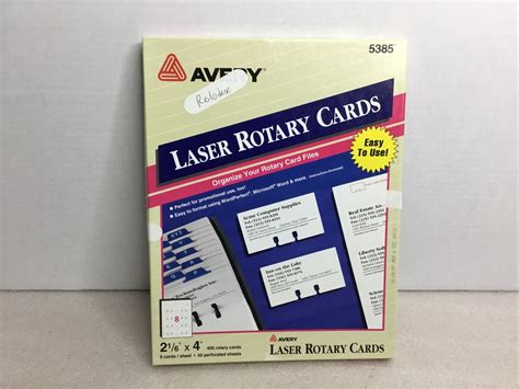 Avery Small Rotary Cards Laser Inkjet X Ct Color