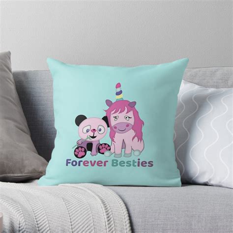 Forever Besties Throw Pillow For Sale By Breanda Redbubble