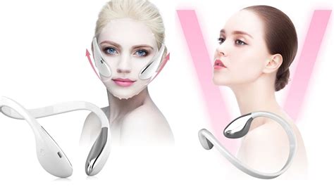 electric v face lifting machine facial slimming shaping microcurrent led light device youtube