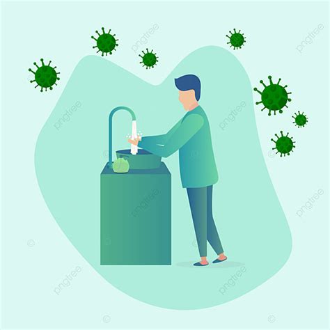 Gastroenteritis (virus, kuman, parasit), kolera, disenteri, tifus, cacingan, hepatitis a. Gambar Ilustrasi Cuci Tangan Dengan Sabun Dan Air, Mencuci ...