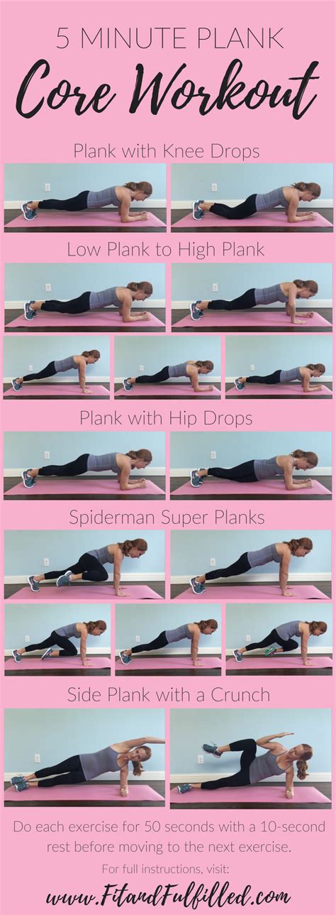 A Woman Doing Planks On Her Stomach With The Text Planks Giving 5
