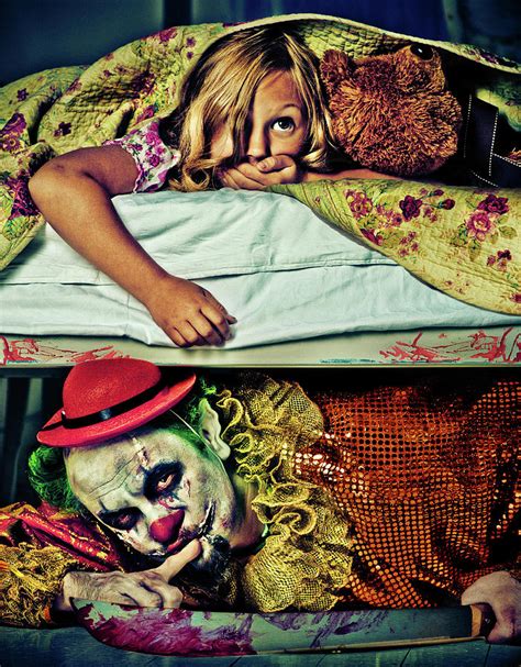Scary Clown Under Bed Photograph By Pavlova Maria Fine Art America