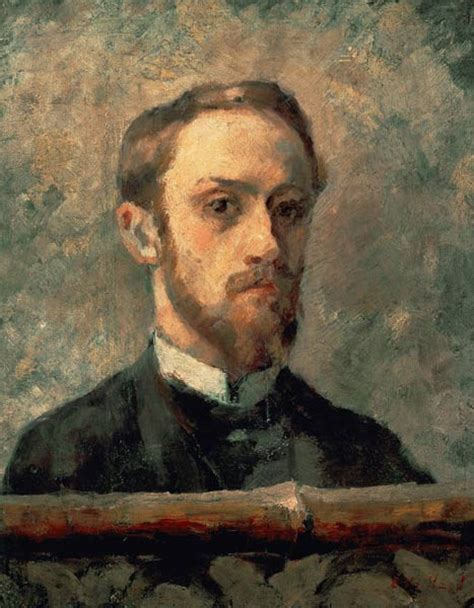 Self Portrait Oil On Board Laid Down On Edouard Vuillard En
