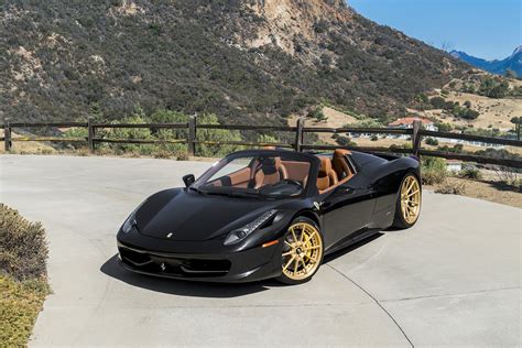 Fierce Makeover Of Black Convertible Ferrari 458 — Gallery