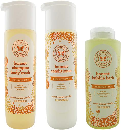 The Honest Company Shampoo And Body Wash Conditioner And Bubble Bath Variety Pack