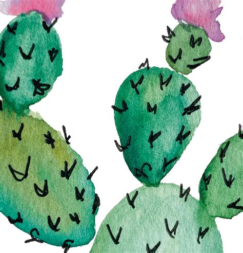 3 Cacti With Flowers Kids Or Nursery Wall Art Multiple Sizes Etsy Uk