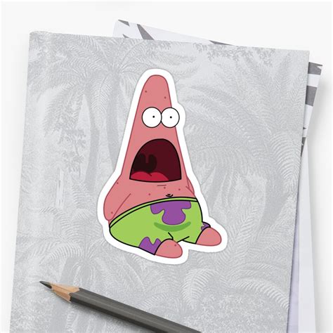 Surprised Patrick Stickers By Topdesigner Redbubble