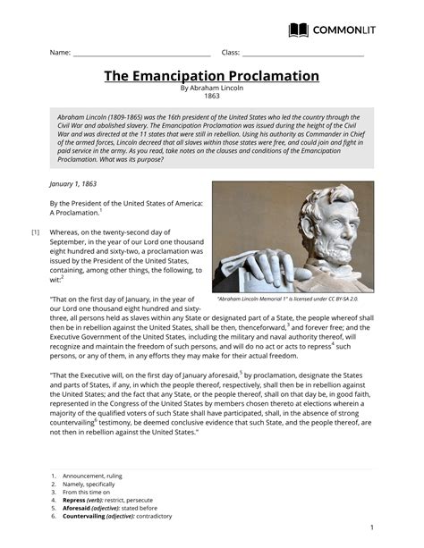 Greek Philosophy Commonlit Answers Commonlit The Emancipation