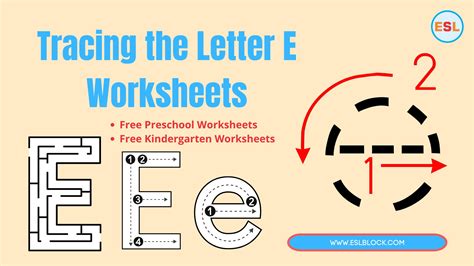 Free Letter E Tracing Worksheets Capital Letter E Tracing Worksheet