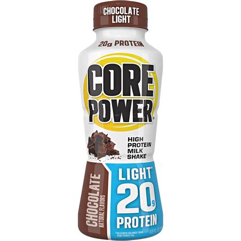 Core Power Chocolate Light High Protein Milk Shake 11 5 Fl Oz