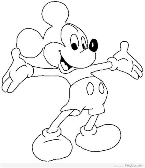 Mickey Mouse Coloring Pages For Kids At Free