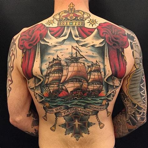 12 Resolute Ship Tattoos By Zooki Ship Tattoo Back Tattoo Tattoos