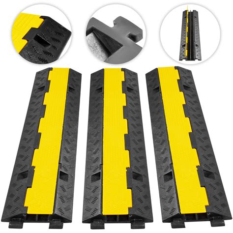 Vevor Rubber Heavy Duty Vehicle Cable Wire Cover Guards Protector Floor
