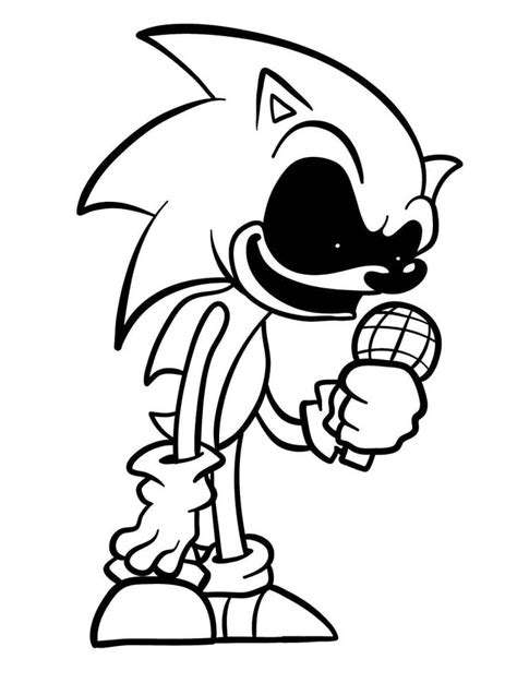 Desenhos De Sonic Exe Para Colorir Pintar E Imprimir ColorirOnline Com