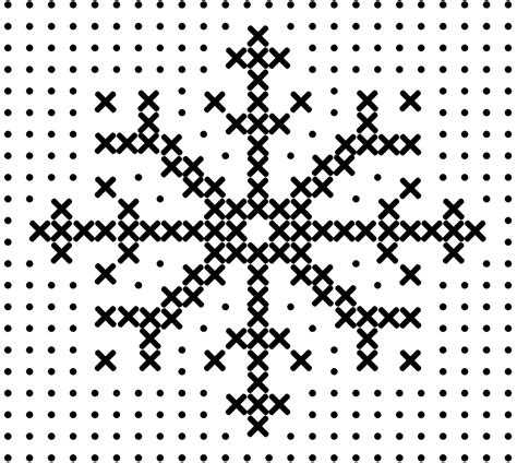 Eclectic Curiosities Stitch Snowflake Snowflake Cross Stitch Cross