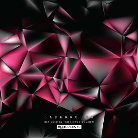 Abstract Black Pink Polygon Background Abstract Geometric Background