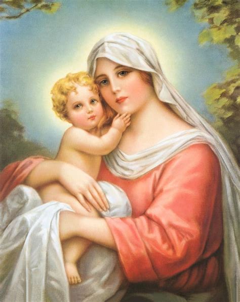 Mary And Baby Jesus Painting By Artist Unknown Fine Art America