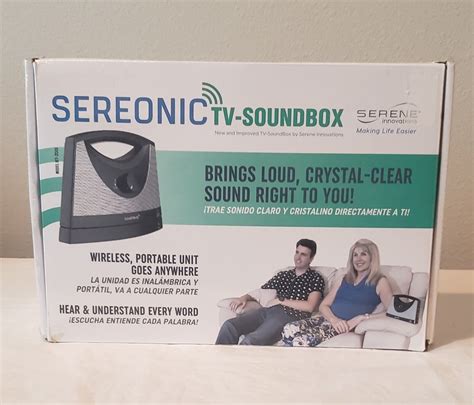 Serene Innovations Sereonic Tv Soundbox Wireless Tv Speaker Bt 2001