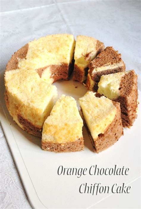 Sweets And Loves Orange Chocolate Chiffon Cake