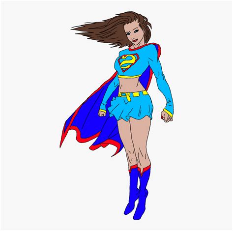 Superwoman Cartoon Hd Png Download Kindpng