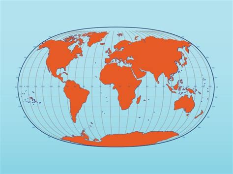 Map Of The World With Latitude And Longitude Lines Map Vectorcampus Map