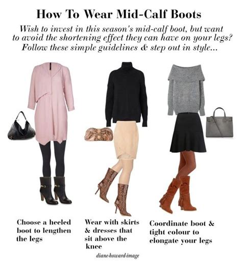How To Wear Mid Calf Boots By Diane Howard Image On Polyvore Style