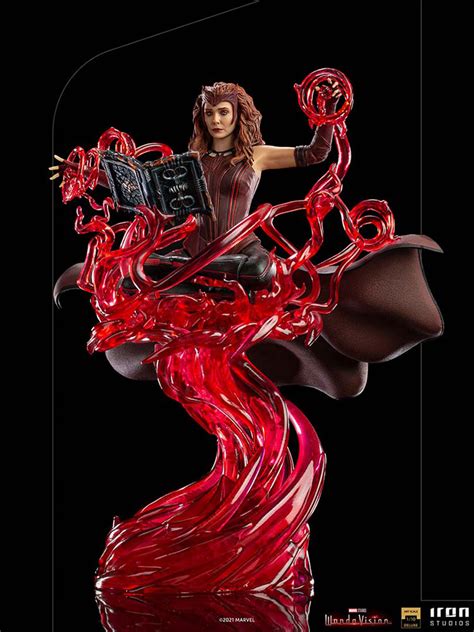 Iron Studios Scarlet Witch With The Darkhold Wandavision