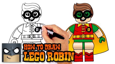 How To Draw Lego Robin Lego Batman Movie Youtube