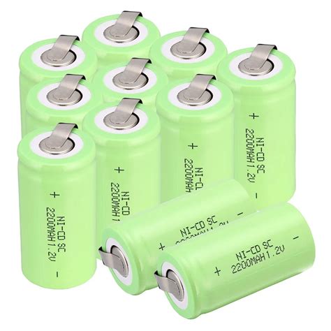 High Quality 19 Pcs Sub C Sc Battery 12v 2200 Mah Ni Cd Nicd