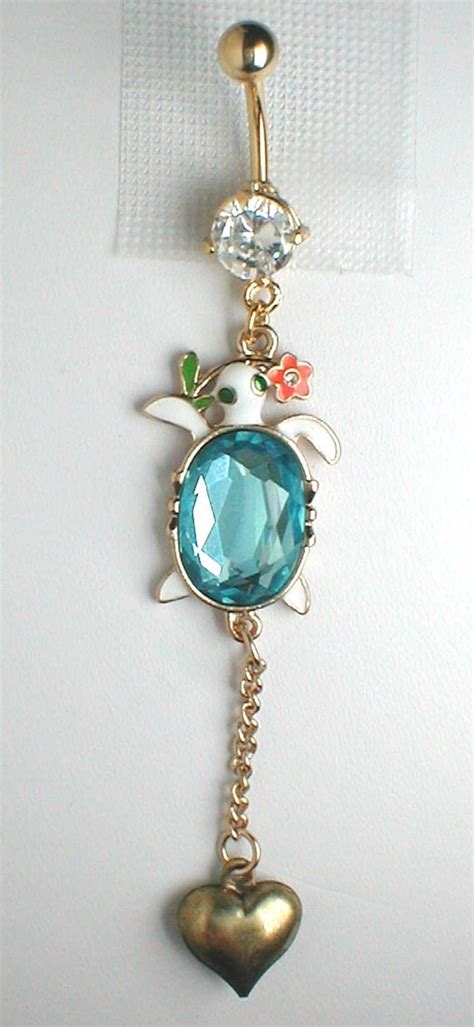 Unique Belly Ring Trendy Turtle By Pondgazer2004 On Etsy