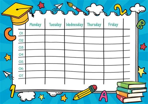 Timetable Chart For Class Timetable Chart For Classroom Plmplans