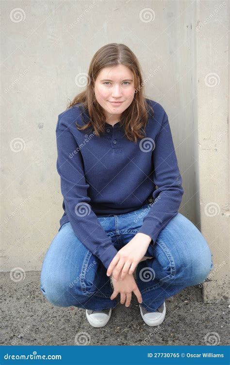 Female Tomboy Stock Image Image Of Expressions Jeans 27730765