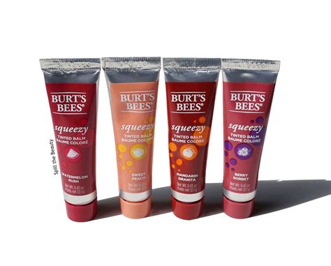 Burt S Bees Squeezy Tinted Balm Swatches And Information