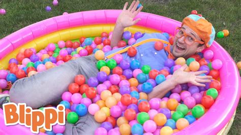 Blippi Plays In A Ball Pit Learn Different Colors Learn With Blippi