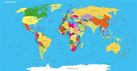 Mapamundis Políticos Para Imprimir Mapas Del Mundo De Todo Tipo