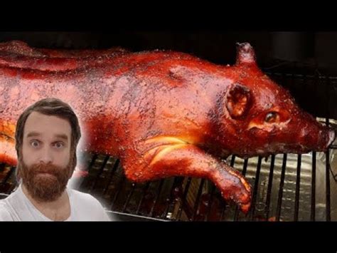 Eating A Whole Pig Snout To Tail Youtube