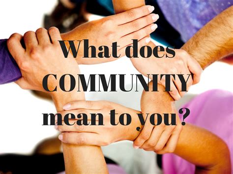 If you open someone's profile photo, then we call. What Does Community Mean to You? - My Life in the Sun