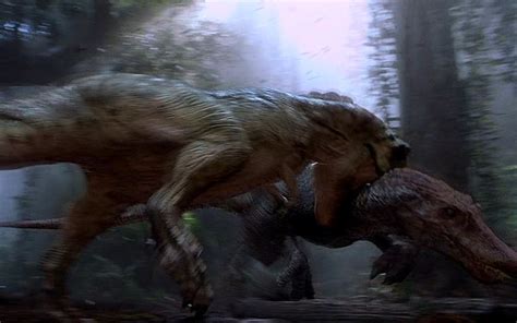 Tyrannosaurus Rex Fighting Spinosaurus Jurassic Park Iii Flickr