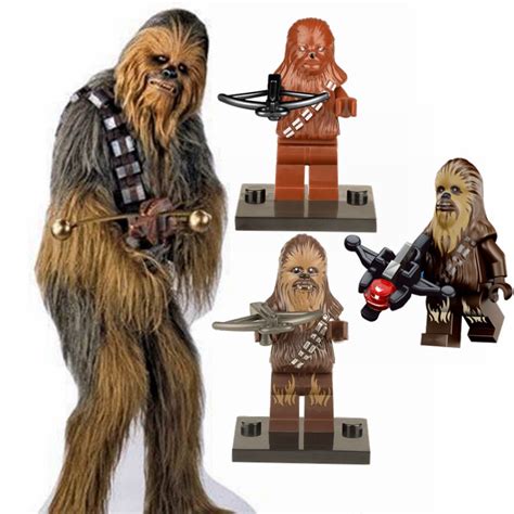 New Version Lego Chewbacca Star Wars Minifig Chewie Minifigure Figure