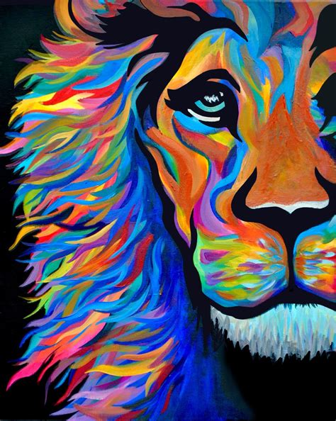 Lion Painting By Stefiyah Stefiyah Lion