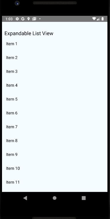 React Native Expandable Listview Codehunger Blog